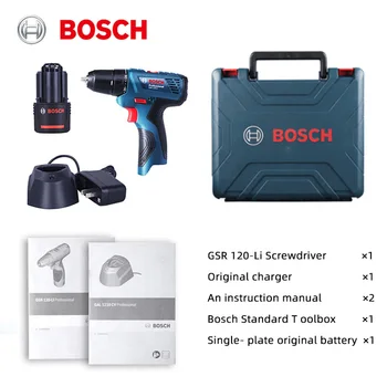 Bosch GSR 120-Li bateria litowa wiertarka elektryczna 12V śrubokręt Elektryczny regulacja prędkości śrubokręta do przodu i do tyłu ręczna wiertarka