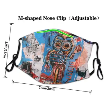 Brooklyn Pop-Art Maska Антипылевая Regulowana Basquiat Maseczka Ochronna Pokrywa Unisex Respirator Usta Муфель