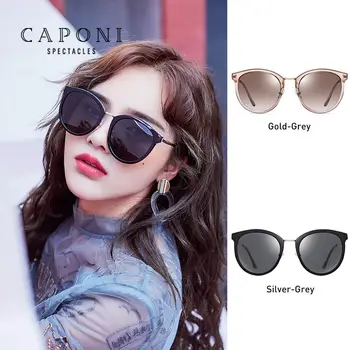 CAPONI Cat Eye okulary dla kobiet 2020 marki design vintage, odcienie moda retro polarized damskie okulary przeciwsłoneczne UV400 CP2101