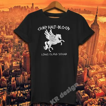 Camp Half Blood Woman T-shirt Harry Styles modne t-shirty 90-tych, grunge, hip-hop estetyczny kolor pomarańczowy graficzne topy dropshipping