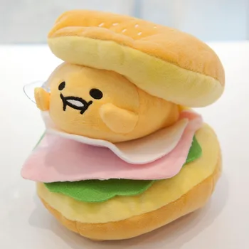Candice roku! Super śliczne pluszowe zabawki piękny Гудетама leniwy jajko hamburger sushi kanapkę nadziewane naszyjnik urodziny prezent na boże Narodzenie 1szt