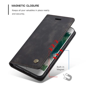 CaseMe Magnes portfel skórzany pokrowiec dla iPhone XS Max XR 11 12 Pro Max gniazdo kart flip etui dla iPhone 6 6s 7 8 Plus