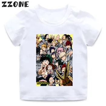 Chłopcy/dziewczyny anime Boku No Hero Academia Cartoon T shirt Kids My Hero Academia Funny Clothes dziecięce, bluzki Dziecięce, t-shirty,HKP2449