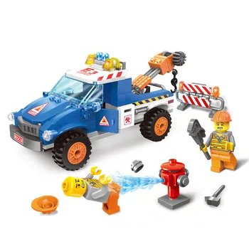 City Series Model Building Block Sets Toy SWAT Car Toys Brinquedos Toys For Children Friends Educational DIY Toy Bricks