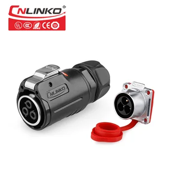 Cnlinko M24 3/24Pin Push Pull Quick Fast Power male to female 25A/5A Power Connector for New energy battery medical industry led