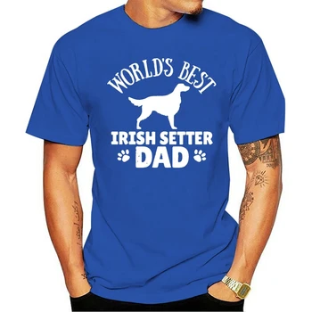 Create cotton plus size 3xl irish metody ustawiającej dog owner cool dog dad gift idea męski letni styl strój hip hop top koszulka męska