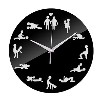 Creative DIY akrylowe lustra zegary ścienne proste dekoracje do domu niemy ramka naklejka ścienna zegarek kwarcowy