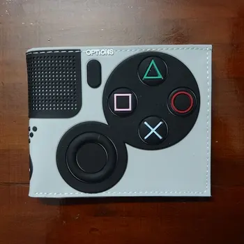 Cukierki kolor gry Playstation składany portfel z kieszonką na monety kreatywny prezent Mężczyźni Kobiety drukowanie 3D PVC krótki portfel carteira