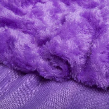 Cukierki kolor luksusowy pluszowy materiał kosmki odzieży licznik wyświetlacz tkanina tło tkaniny Róża pluszowe futro PV futro tkaniny