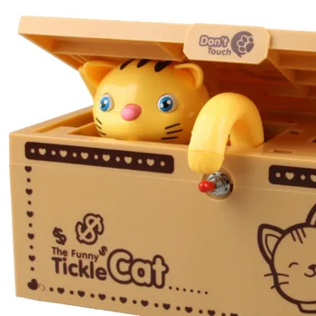 Cute Kitty Piggy Bank Cat E-Pieniężna Pudełko Z Muzyką I Światłem Stół Zabawka Moneta Skrzynia Dla Dzieci Urodziny, Prezent Na Boże Narodzenie