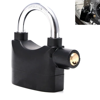 Czarny wodoodporny Syrena alarm kłódka zamek alarm do motocykla rower idealny bezpieczeństwa z 110dB sygnalizacji