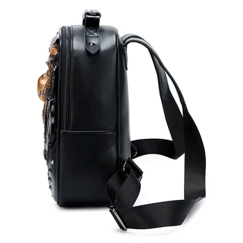 DIOMO New Animal Cool Women 3D Sowa mały plecak wysokiej jakości panie plecak portfel ładny czarny plecak dla dziewczyn