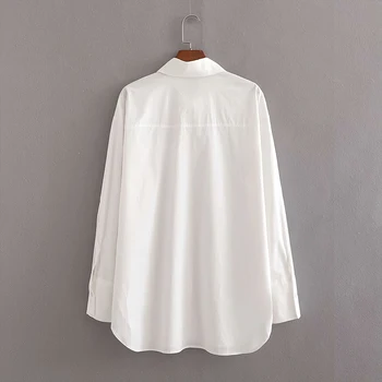 Damska bluzka koszula 2021 moda wiosna lato casual z długim rękawem brokat pędzelkiem koszula damska eleganckie luźne topy