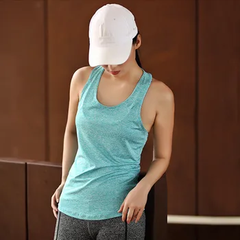 Damski sportowy top z odkrytymi plecami, bez rękawów treningowy siłownia Koszulka damska koszulka do jogi fitness odzież kamizelki krótkie bluzki damskie