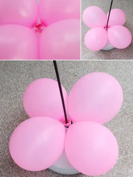 Darmowe 50 szt./lot plastikowe zaciski do balonów do budowy kolumny balony ślubne dekoracje świąteczne akcesoria dobre wykorzystanie hurtowych (bez balonu)