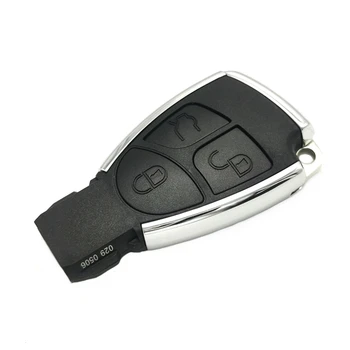 Datong World Car Remote Key For Mercedes B, C, E, ML, S, CL, CLK Chrome Style 433Mhz 3 Button Auto Smart Remote Key Replace Blank Key