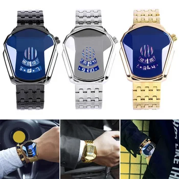 Diamentowy styl zegarek kwarcowy zegarek wodoodporny mody taśmy Stalowej zegarek kwarcowy dla mężczyzn kobiet d88