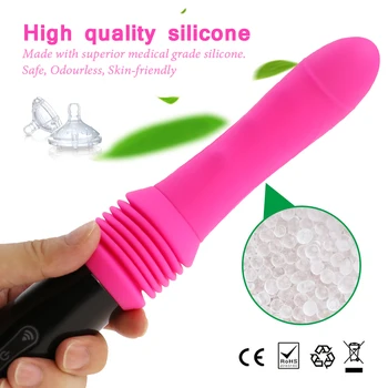 Dildo wibrator automatyczny G-spot wibrator z przyssawką sex zabawki dla kobiet Hands-free Sex Anal Fun Orgasmdildo pocket pussy wibrator toy