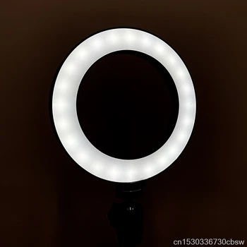 Dimmable LED Selfie Ring Light fotograficzny oświetlenie do fotografowania lampy statyw Lite z podświetleniem studio fotograficzne aparat