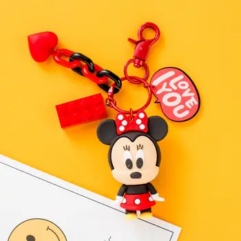 Disney Kreskówki Mickey Minnie Miki Kaczor Donald, Daisy Figurka Lalka Pilota Torba Zawieszenia Samochód Wisiorek Breloki Dla Dziewczyn