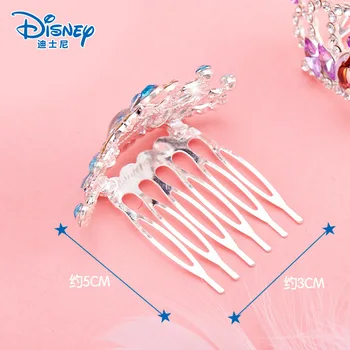 Disney girls frozen 2 pudełko korona kreskówka ładny lód i śnieg księżniczka Elsa różowe akcesoria do włosów prezent