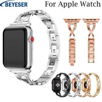 Dla Apple Watch Band 42 mm Bransoleta ze stali nierdzewnej, wymiana metalowego paska na Apple Watch Band 38 mm dla Apple Watch Series 3 2 1