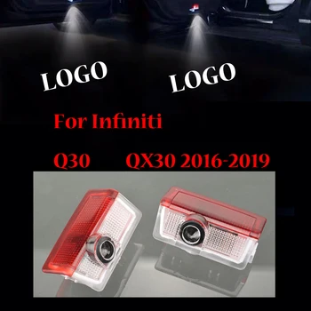 Dla Infiniti Q30 QX30 2016 2017 2018 2019 2 szt motoryzacja drzwi powitalny światło laserowy projektor Widmowa ciemna lampa