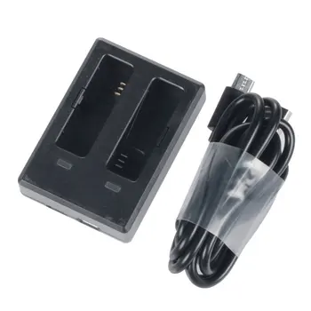 Dla SJ8 serii SJCAM podwójna ładowarka do SJ8pro/ SJ8plus/ SJ8air podróży tenis ładowarka USB bateria pojemnik do przechowywania, skrzynia