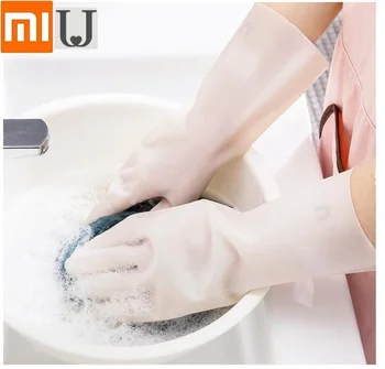 Dla Youpin ochrona środowiska nitrylowe rękawice gumowe damskie domowa, sprzątanie kuchni, mycie naczyń, pranie