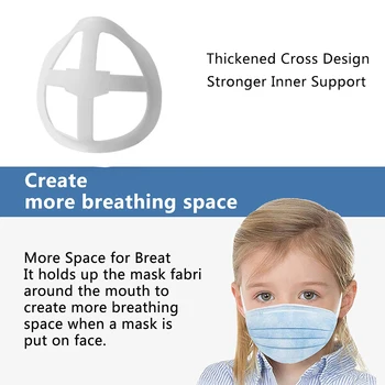 Dla dzieci maski uchwyt szminka antyadhezyjna maska stoisko wewnętrzne wsparcie nos wzrost oddechowego przestrzeni wielokrotnego użytku dla dzieci maski uchwyt