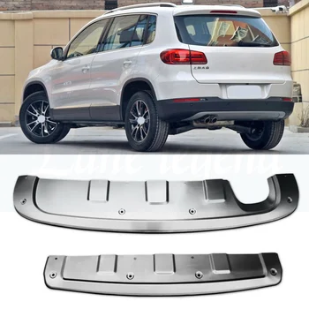 Do Volkswagen Tiguan 2013 2016 przedni chromowany tylny zderzak ze stali nierdzewnej bieżnik antypoślizgowy arkusz