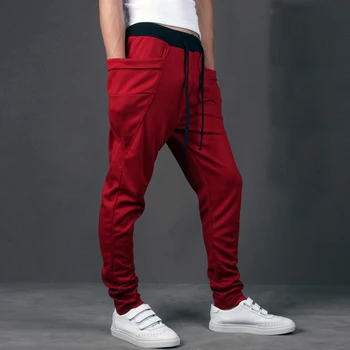 Dorywczo męskie spodnie gumtree duża kieszeń hip hop spodnie wysokiej Jakości kurtki sportowe, spodnie casual męskie джоггеры TOP TUTAJ spodnie Męskie