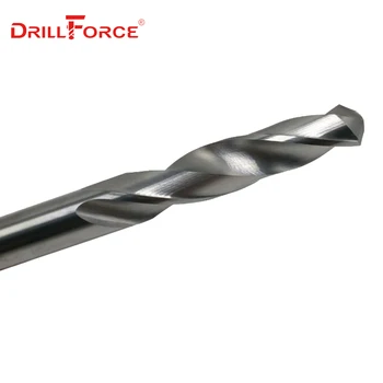Drillforce 1PC 3mm-20mmx150mm OAL Solid Carbide Drill Bits Set, jasny okrągły trzon, spiralna Каннелюра спиральное wiertło do metalu