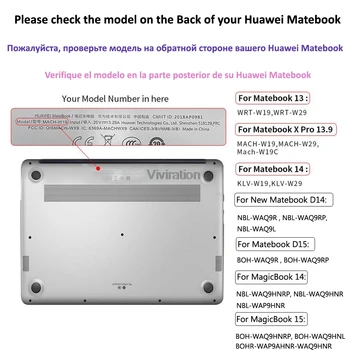 Drukowanie 3D laptop PVC pokrowiec Etui na Honor Magicbook 14 15 BOH-WA9HNRP pełna ochrona dla Huawei Matebook 13 14 D 15 D14 X Pro