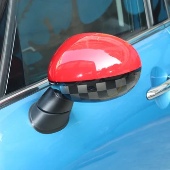 Drzwi zewnętrzne lusterko wsteczne ozdoba powłoka ochronna pokrywa obudowa Mini Cooper One S JCW F55 F56 akcesoria do stylizacji samochodów