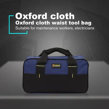 Duża pojemność torby narzędziowe torba wodoodporny Oxford tkanina elektryk torby plastikowe dno męskie Ukośne torba na narzędzia