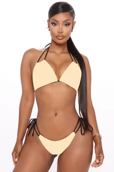 Duży rozmiar mini bikini zestaw plus rozmiar wiersz strój kąpielowy krawat strona kąpielowy strój kąpielowy dla kobiet bandaż stroje kąpielowe Maillot De Bain S-5XL