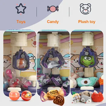 Dzieci Arcade Konsoli Mini Pazur Gra Maszyna Z Joystickiem Zabawki Automat Candy Grabber Pluszowe Lalki, Prezenty Dla Dzieci