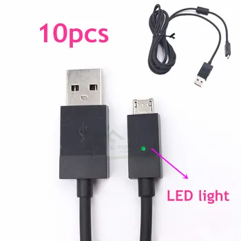 E-house 10pcs USB Power Charging Cable with LED light replacement for XBOX One Controller Data Cable