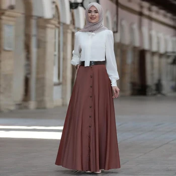 EID Kaftan Abaya Dubaj Turcja Islamski Hidżab Sukienka Kobiety Абаяс Kaftan Ramadan Turecki Islam Odzież Szlafrok Djellaba Femme Musulman