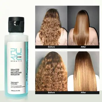 Enzym Terapia Naprawa Szampon Leczenie Uszkodzonych Włosów Keratyna Włosów Leczenie Bezpośrednie Uszkodzone Włosy Proteina Naprawa Kręcone Keratyna