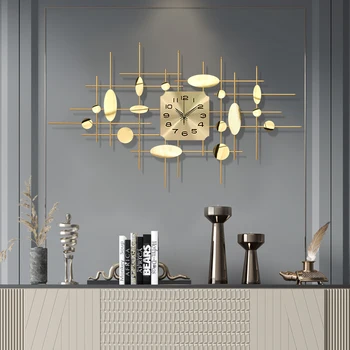 Europejska luksus żelazo kute 3D zegar ścienny dekoracji domu salon biuro ciche zegar ścienny malowane naklejki dekoracje rękodzieło