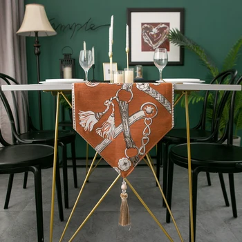 Europejski minimalistyczny żakardowe stół Biegacz restauracyjny stół gadżet stół wystrój domu wysokiej klasy obrus flaga dekoracji