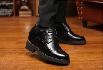 Extra High 4.7 Inches mężczyźni winda buty Split skóra wysokość wzrosła o 12 cm biznes sukienka formalne buty ślubne
