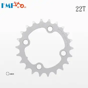 FMF 22t wg rysunków Repairment Chainring BCD 64mm Chainring For MTB Mountain Road Bike Crankset Bicycle Chainring czarny i srebrny