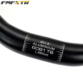 FMFXTR stop aluminium jazda na Rowerze M kształt kierownica MTB wysokiej jakości wytrzymały rower pion uchwyt bar 31.8 x640mm