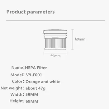 Filtr HEPA do Xiaomi Dreame V9 V9B V10 bezprzewodowy ręczny odkurzacz akcesoria filtr Hepa szczotka Rolkowa zestaw części