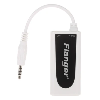 Flanger Fc-21 Music Converter Adapter Small and Exquisite White Guitar Bass for Android for Apple iPhone iPad IPod Touch