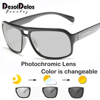 Fotochromowe okulary polaryzacyjne Mężczyźni Kobiety jazdy zmiana koloru okulary fotochromowe okulary Oculos De Sol B1824