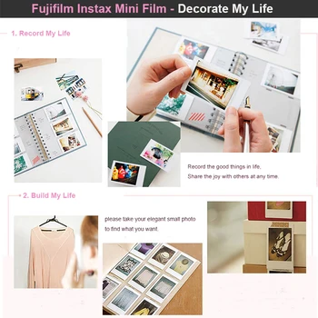 Fujifilm Instax Mini Film White 40-300 arkuszy w prezenty dla FUJI Instant Photo Camera Mini 9 8 8+ 7s 25, 50 70 90 drukarka SP1 SP2